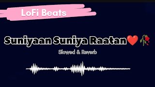 Suniyan Suniyan Raatan  Slowed amp Reverb  New Lofi Songs romanticmusic [upl. by Nehemiah]