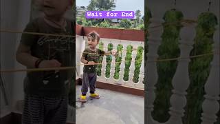 Wait for end 🤭🤣 funnyshorts youtubeshorts faceexpression shorts cutebaby AnjaneyaDreams [upl. by Annawek863]