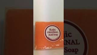 Kojie Kojic Original Acid San Soap Review Unboxing Skin Care [upl. by Idnis40]