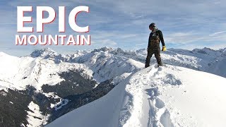 EPIC MOUNTAIN TOP SNOWBOARDING IN MORZINE FRANCE [upl. by Rexferd]