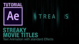 Streaky Movie Titles  After Effect Tutorial [upl. by Geralda]