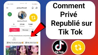 Comment masquer les republications sur TikTok  Vidéos privées republiées sur TikTok [upl. by Aidekal83]