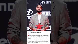 Isco was awarded the Fan’s MVP Award by Marca for his incredible 202324 comeback season [upl. by Massab]