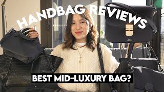 BEST MIDRANGE LUXURY BAGS  Reviewing 8 Popular Handbags 2023 [upl. by Atolrac551]