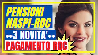 PENSIONI NASPI E RDC 3 NOVITA’ SCIVOLO BRUNETTA NASPI PAGAMENTO REDDITO CITTADINANZA MARZO 2021 [upl. by Wang]