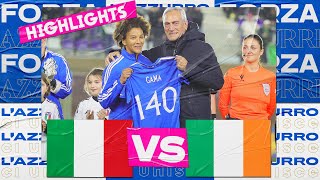 Highlights ItaliaIrlanda 00  Femminile  Amichevole [upl. by Alatea]