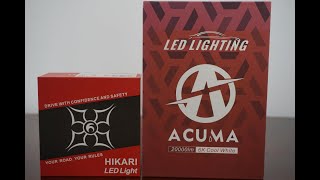 HIKARI CORE12 LED vs ACUMA NovaS LED [upl. by Ecirtal]