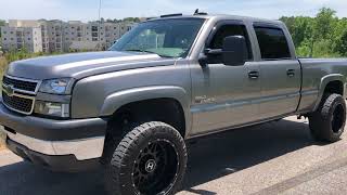 2006 Chevy Silverado 2500 Duramax walk around 20x12 and 33s [upl. by Rebel148]