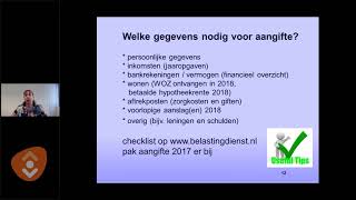 Webinar  Online Belastingaangifte [upl. by Diba]