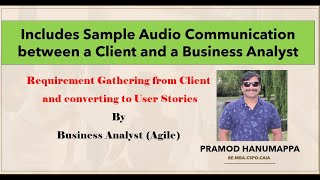 Requirement Gathering from Client by Business Analyst in Agile [upl. by Selrahc775]