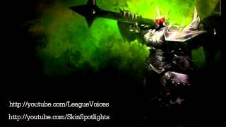 OLD Dragon Knight Mordekaiser League of Legends Skin Spotlight [upl. by Einnok601]