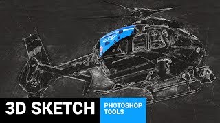 Conceptum  3D Sketch Photoshop Action Tutorial [upl. by Reynolds]