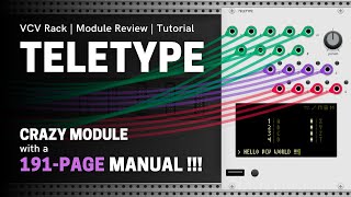 Monome Teletype  The most complex module in VCV Rack  Review and tutorial for beginners [upl. by Lezley]