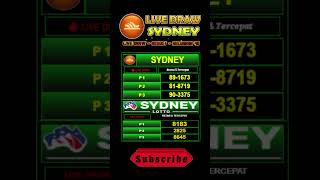 DATA SDY  PENGELUARAN SDY  LIVE DRAW SYDNEY  LIVE DRAW SDY HARI INI  BOCORAN RUMUS PREDIKSI SDY [upl. by Kissee]