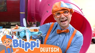 Blippi Deutsch  Amys Spielplatz Farben  Abenteuer und Videos für Kinder [upl. by Ettenauq403]