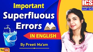 Important Superfluous Errors in English  By Preeti Maam [upl. by Anitsrik]