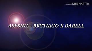 ASESINA  BRYTIAGO X DARELL  VIDEO LYRIC [upl. by Noevad29]