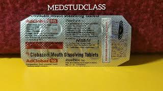 Adclobaz 10 frisium 10 clobazam 10 uses side effects complete information [upl. by Asia]