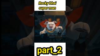 Rocky bhai super man part2 shorts dog cartoon hindi funny funnyscenes funnyreel funnymoment [upl. by Yecaw]