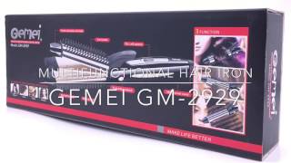 Multifunctional Hair Iron  Catok Rambut  GEMEI GM2929 [upl. by Okihsoy21]