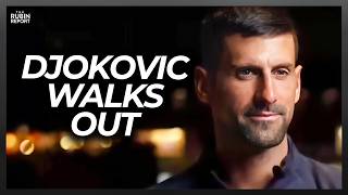 Host Goes Quiet as Novak Djokovic Walks Off Interview After Question Backfires [upl. by Eerehc]