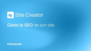 Optimiser le SEO de Votre Site Web – Tutoriel Complet Site Creator [upl. by Samoht836]