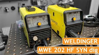 WELDINGER MWE 202 HF SYN dig und MWPE 200 HF  neue Kombischweißinverter 50200A mit Plasmaschneider [upl. by Atteragram]