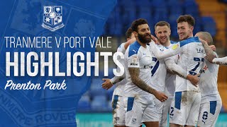 Match Highlights  Tranmere Rovers v Port Vale [upl. by Elbertina]