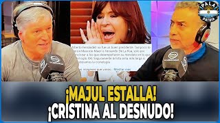 MAJUL LE CANTA LAS CUARENTA A CRISTINA BASTA DE MENTIRAS Y MANIPULACIÓNquot [upl. by Cuhp]