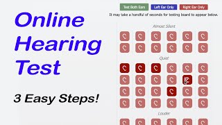 Online Hearing Test in 3 Easy Steps [upl. by Catlaina]