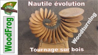 Nautile évolution  Tournage sur bois [upl. by Asiel]