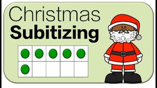 Christmas 10 Frame Subitizing Christmas Brain Break [upl. by Amar]