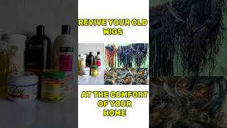 Revive Your Old Human Hair Wig  DIY Wig Restoration amp Styling at Home [upl. by Barclay]