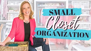 Small Closet Organization  How create more storage and keep it tidy [upl. by Aerdma553]