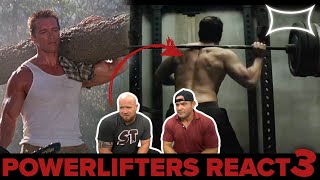 Professional Powerlifters React to Lifting Scenes in Hollywood 3 [upl. by Harriett924]