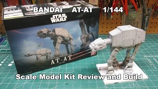 Bandai ATAT Star Wars 1144 Model Kit Build Review 214476 [upl. by Nohj]