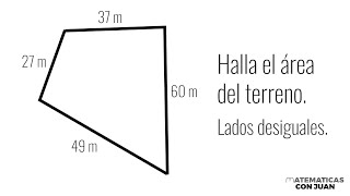 METROS CUADRADOS DE TERRENO CON LADOS DESIGUALES [upl. by Asiela]
