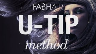 HOW TO DO FUSION HAIR EXTENSIONS UTIP PRE BONDED KERATIN HAIR EXTENSIONS FROM FABHAIRCOM [upl. by Abbub]