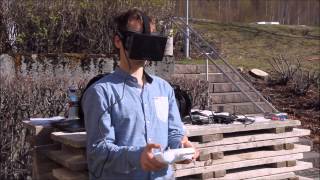 Oculus FPV  a fully immersive live view from a DJI Phantom 2 [upl. by Daile160]