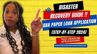 StepbyStep Guide 2024 for SBA Loan Paper Application After Deadline  Complete Tutorial [upl. by Nahsad48]