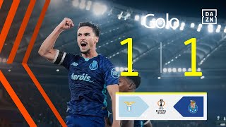 Golo de Eustáquio  Lazio 11 Porto  Europa League 2425 [upl. by Dnalhsa]