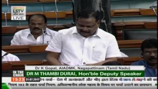 K Gopal Speech Mob Violence in the Country  Parliament Monsoon Session  Lok Sabha [upl. by Avonasac]