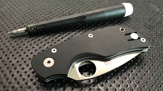 How to disassemble and maintain the Spyderco Cat Pocketknife [upl. by Oigufer]