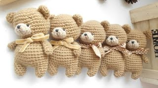 LLAVEROS DE OSITOS patron amigurumi [upl. by Aicirtac]