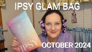 Ipsy Glam bag  OCTOBER 2024  Plus a review of the rollers that I showed in our Temu collab 👻 🎃 [upl. by Kathlin394]