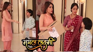 Mangal Lakshm Letest Episode  Shoumya Gets Angry on Mangals Son Akshat  On Location [upl. by Sadnalor]