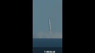 ABORT SPACEX STARSHIP IFT6 BOOSTER  OCEAN LANDING Gulf of Mexico [upl. by Bernadina]