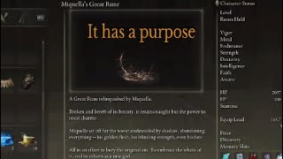 How to use Miquellas Great Rune in Shadow of the Erdtree Dlc [upl. by Yelena]