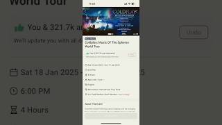 Coldplay  India  ticket booking frenzy 😭😢😣 coldplay missed music coldplay explore [upl. by Yk648]