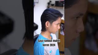 Model rambut mullet keren 2024 mullet wolfcut hairstyle barbershop [upl. by Custer]